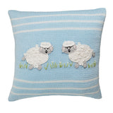Lamb 10" Pillow, Blue