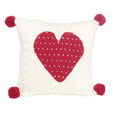 Cable-Knit Heart 10" Pillow