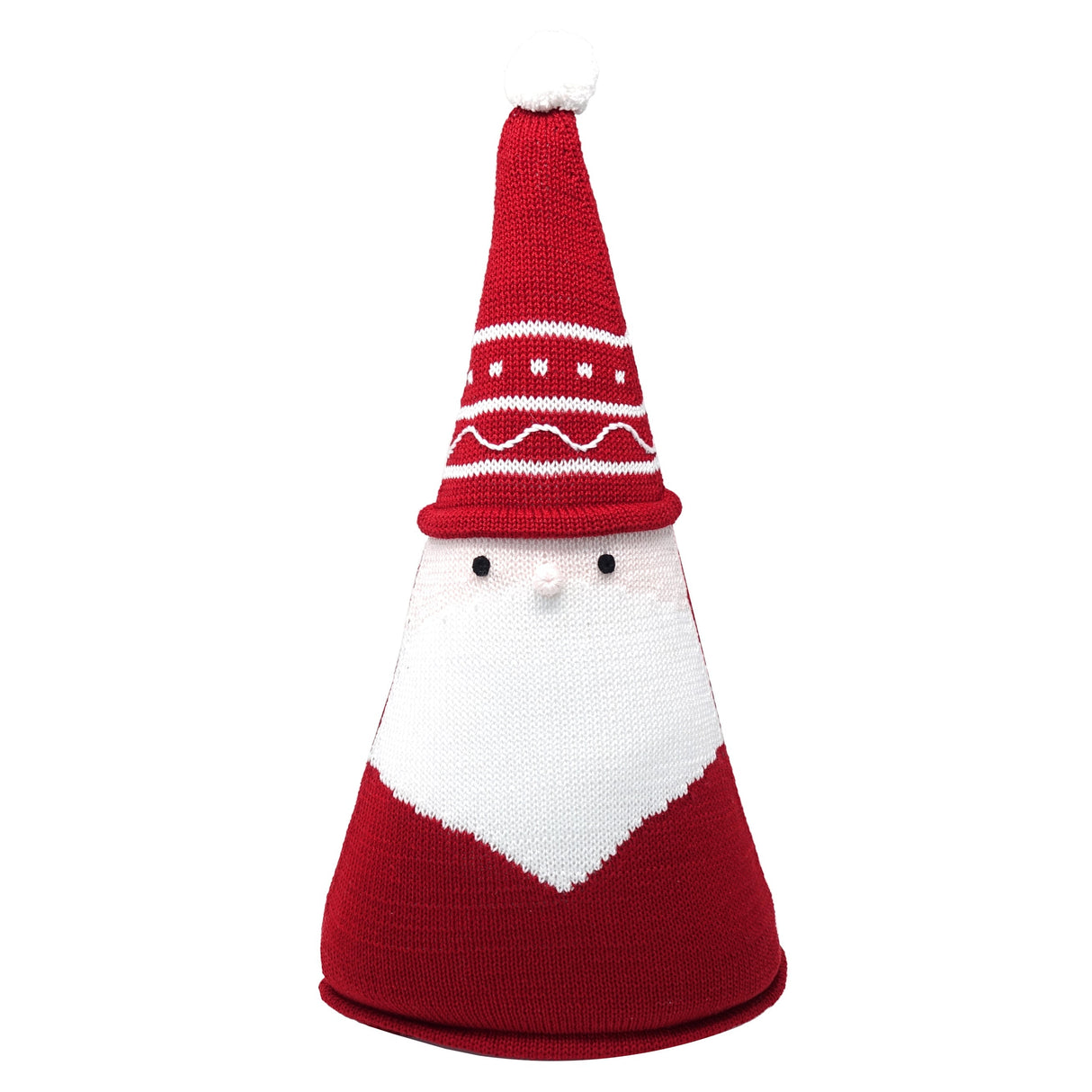 Santa Cone Pillow, 15", Red