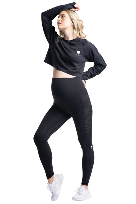 Kahina Pullover Maternity Postpartum Crop Top - HoneyBug 
