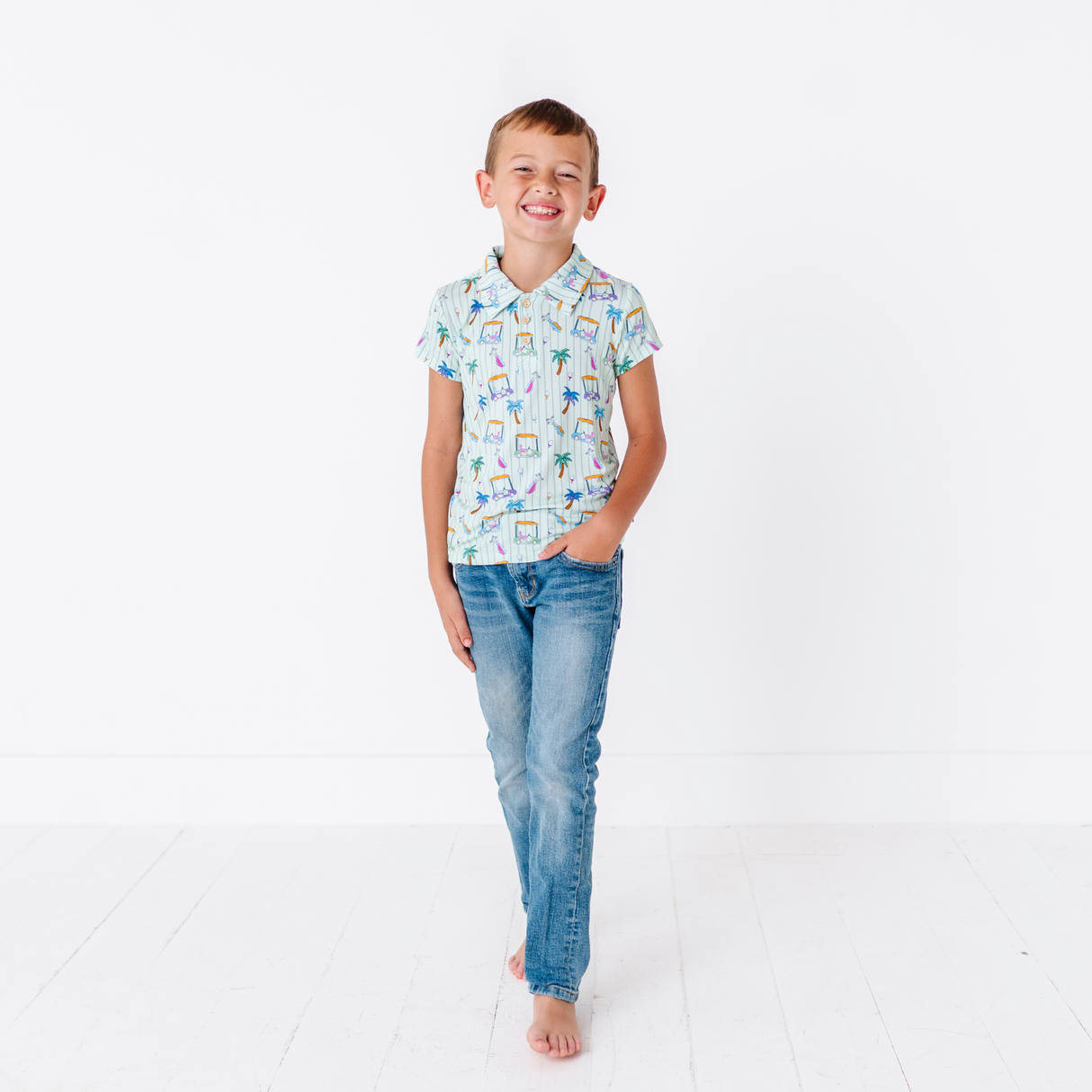 It's Fore O'Clock Somewhere Polo - HoneyBug 