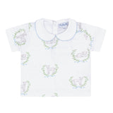 Blue Lamb Print Diaper Cover Set