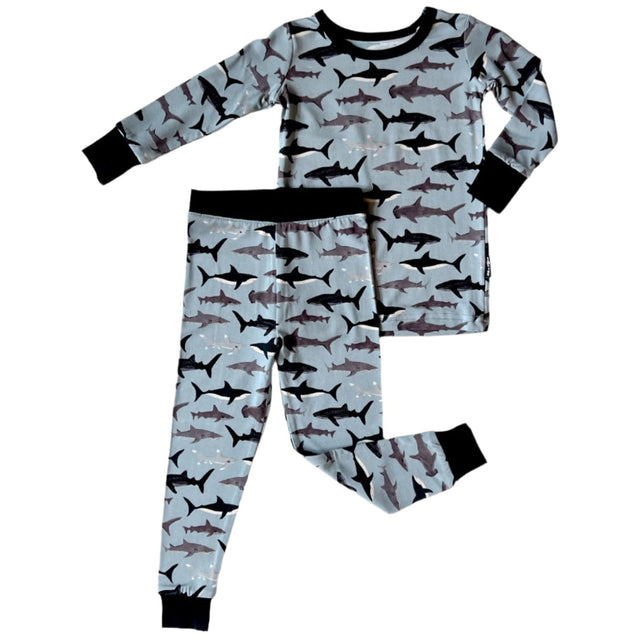 LONG SLEEVE 2 PIECE SETS- Sharks - HoneyBug 