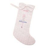 Monogrammed Ballerina Stocking - HoneyBug 