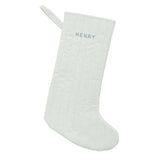 Quilted Linen Stocking - HoneyBug 