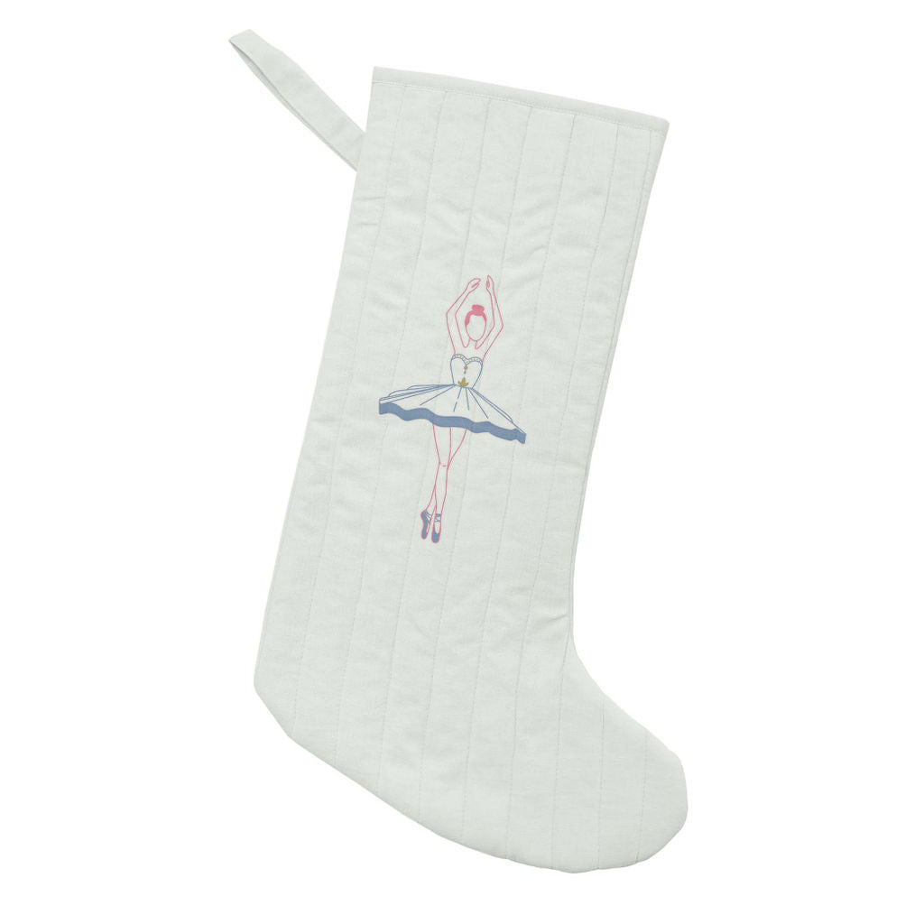 Monogrammed Ballerina Stocking - HoneyBug 