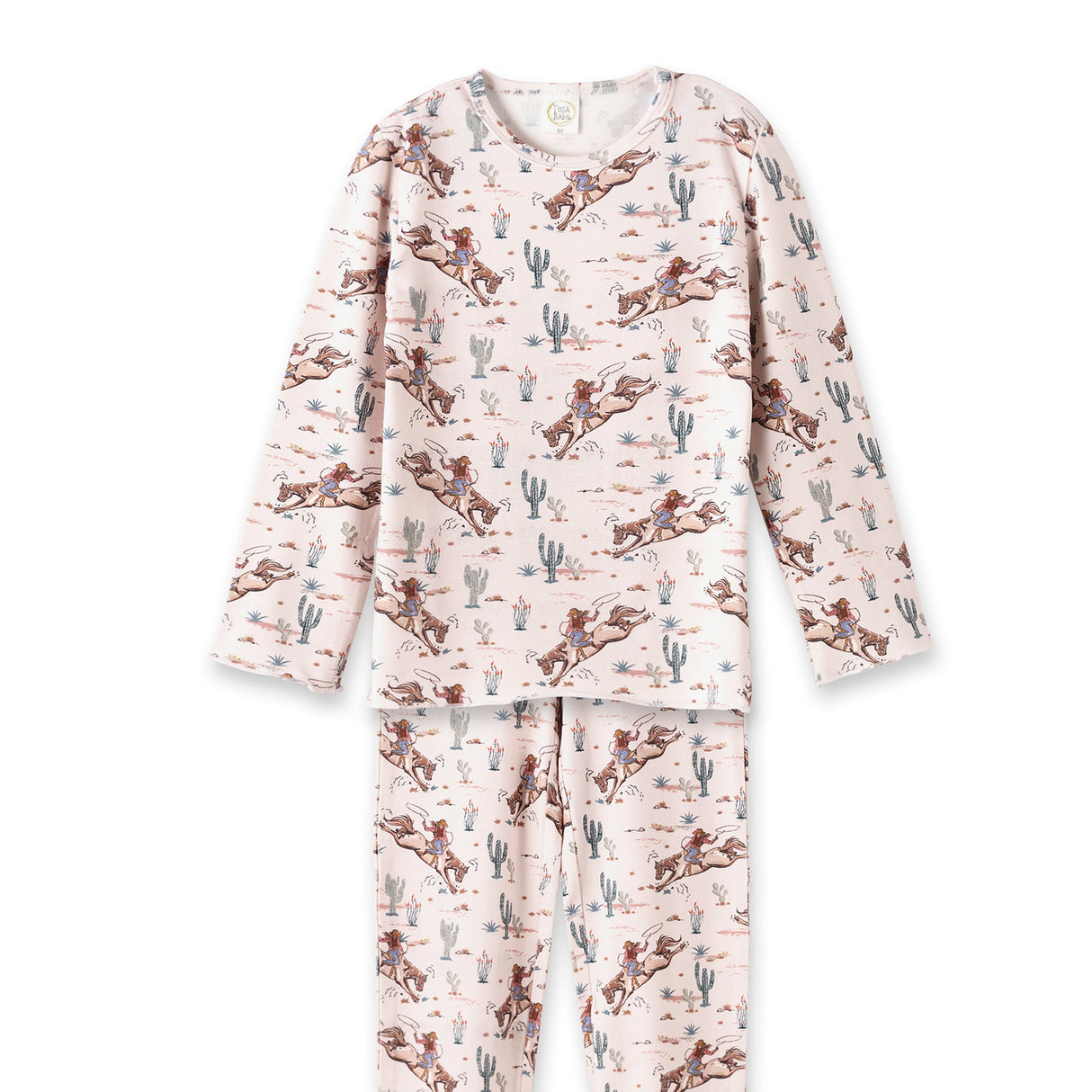Prairie Princess Girl's Western Bamboo Pajama Set - HoneyBug 