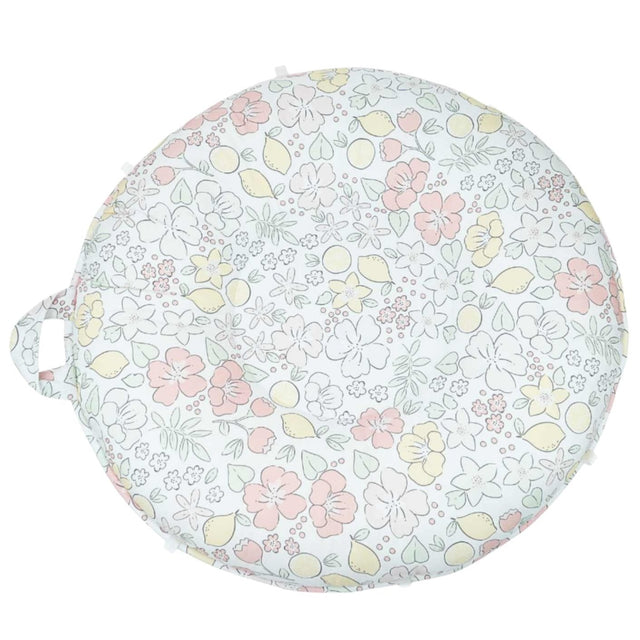 Lemon Aqua Glass Floor Cushion - HoneyBug 