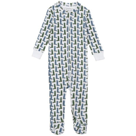 Parker Boys' Zipper Pajama - Cowboy Boots - HoneyBug 