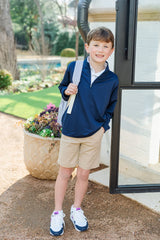 Sam Quarter Zip Pullover by LH Sport - Navy - HoneyBug 