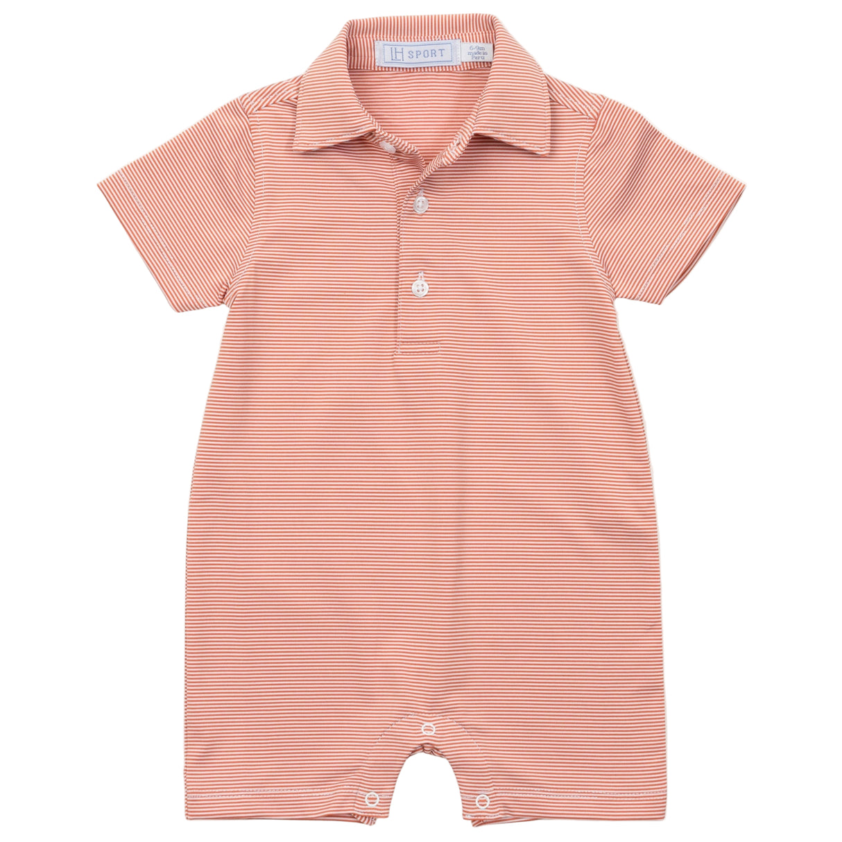 Austin Boys' Performance Shortall by LH Sport - Orange Stripes - HoneyBug 