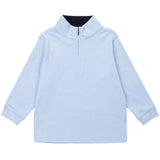 Spencer Quarter Zip Pullover - Light Blue - HoneyBug 