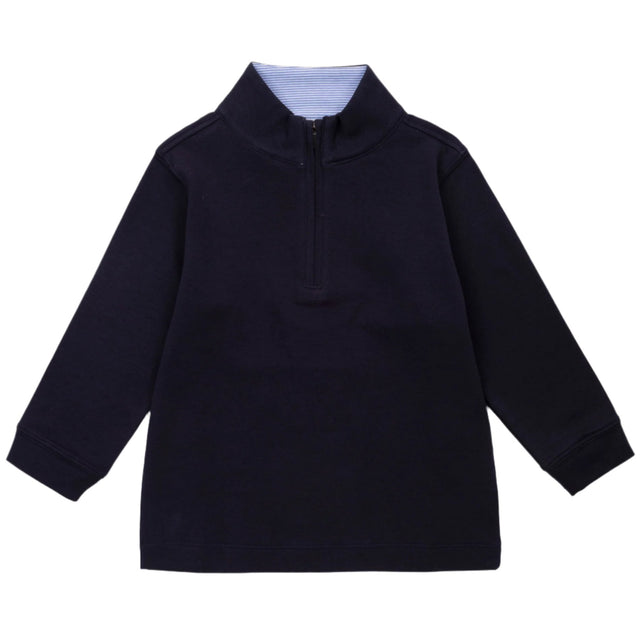 Spencer Quarter Zip Pullover - Navy - HoneyBug 