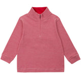 Spencer Quarter Zip Pullover - Red Stripes - HoneyBug 