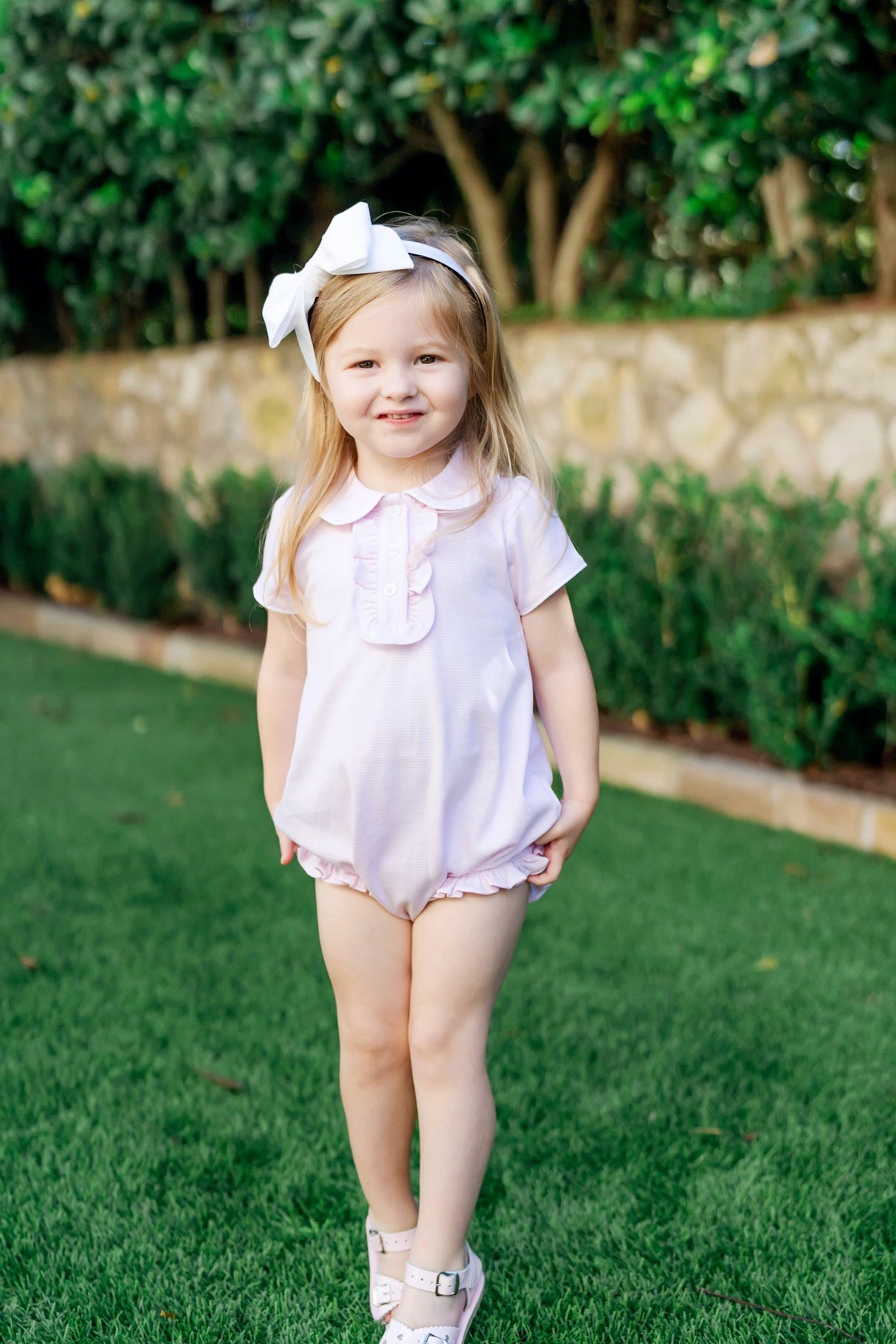 Gabby Girls' Bubble - Pink Stripes - HoneyBug 