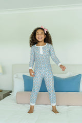 Alden Girls' Pajama Pant Set - Autumn Blooms - HoneyBug 