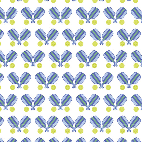 Alyssa Women's Pajama Short Set - Pickleball Blue - HoneyBug 