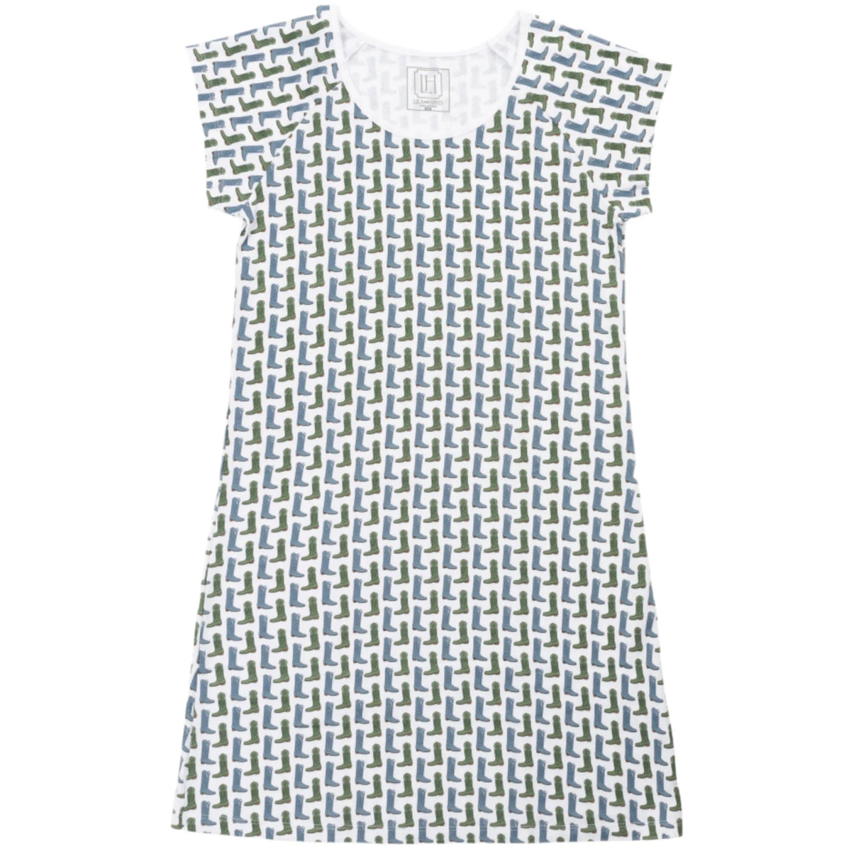 Wendy Women's Nightgown - Cowboy Boots - HoneyBug 