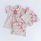 Madison Poppy Floral Footie - HoneyBug 