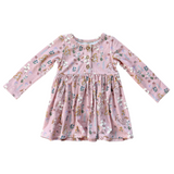 Long Sleeve Henley Dress - HoneyBug 