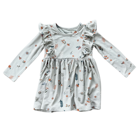 Long Sleeve Ruffle Dress - HoneyBug 