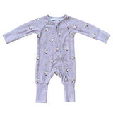Long Sleeve Zip Romper - HoneyBug 