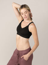 Mia Maternity & Nursing Lounge Bra | Black - HoneyBug 