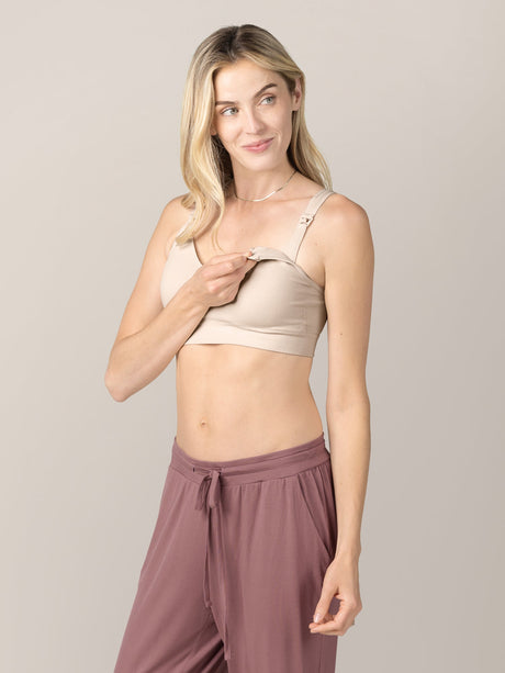 Mia Maternity & Nursing Lounge Bra | Stone - HoneyBug 