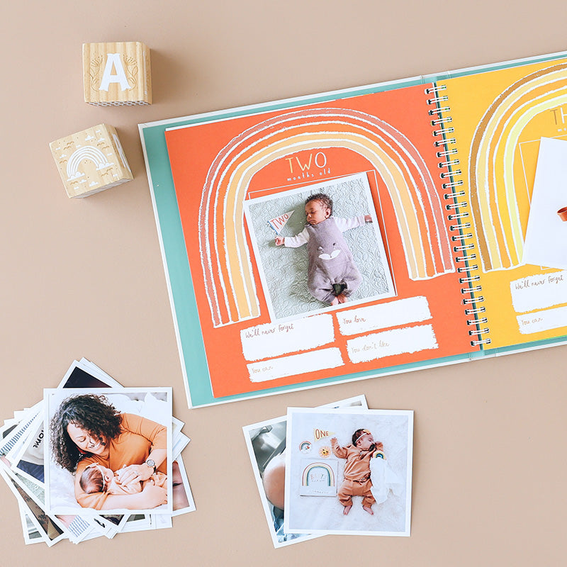 Little Rainbow Memory Baby Book - HoneyBug 