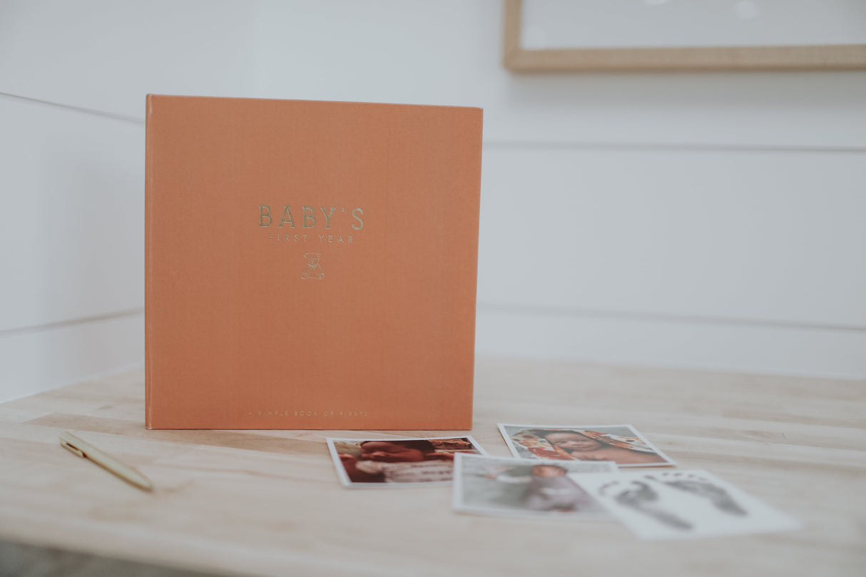 Teddy Bears' Picnic Luxury Memory Baby Book - HoneyBug 