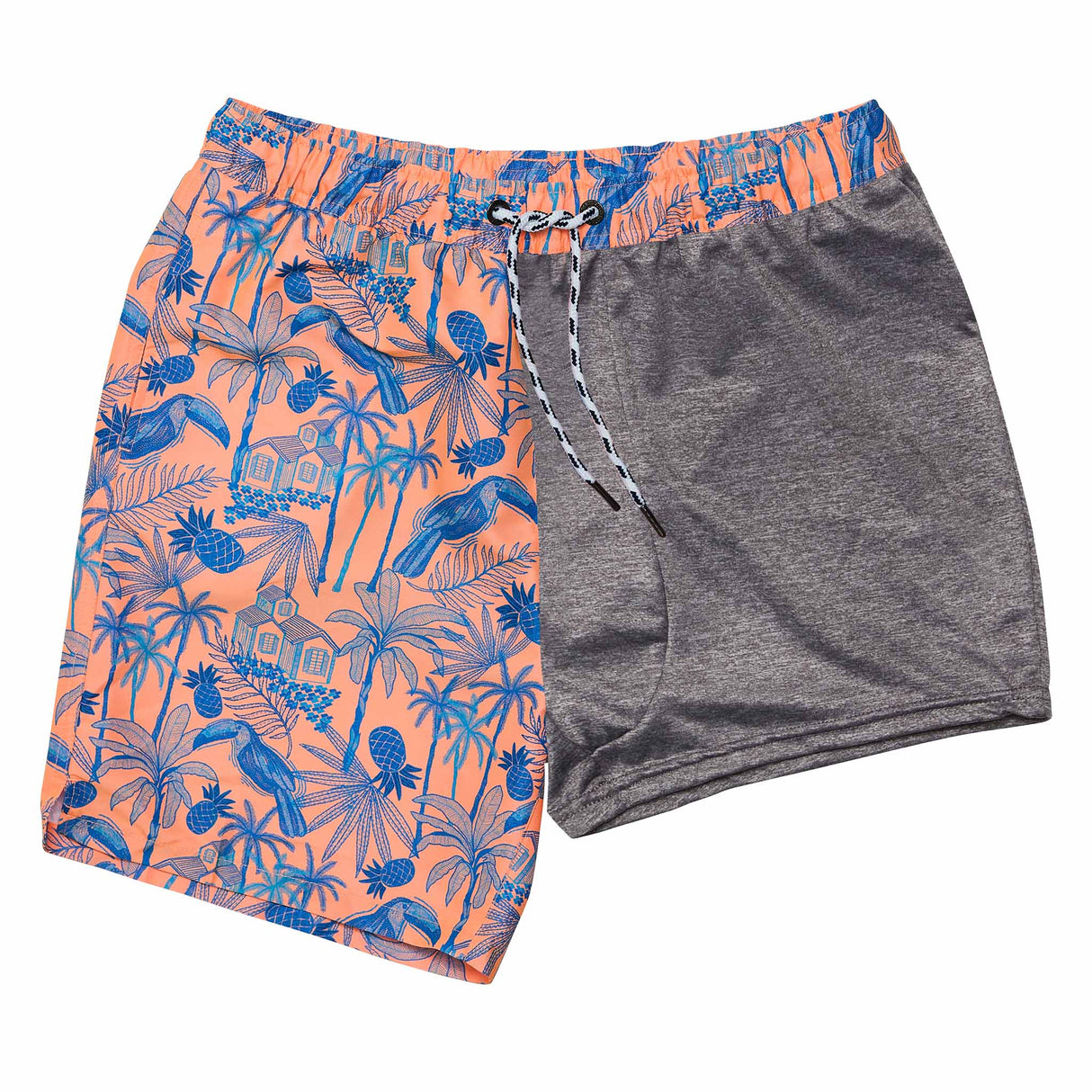 Mens Tropicana Vacay Sustainable Swim Short - HoneyBug 