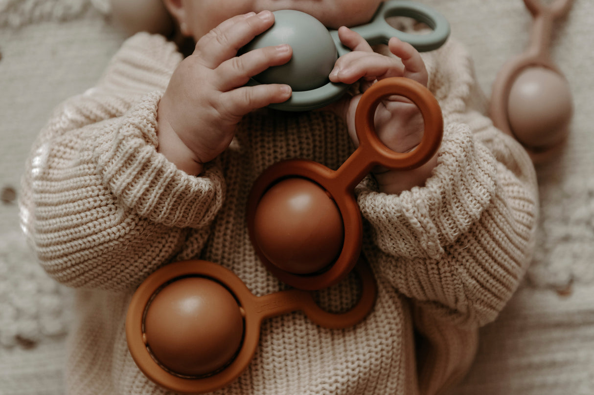 Rattle Toy  - Ora | Iceberg Green - HoneyBug 