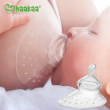 Haakaa Silicone Breastfeeding Nipple Shield with Orthodontic Nipple, 1 PK - HoneyBug 