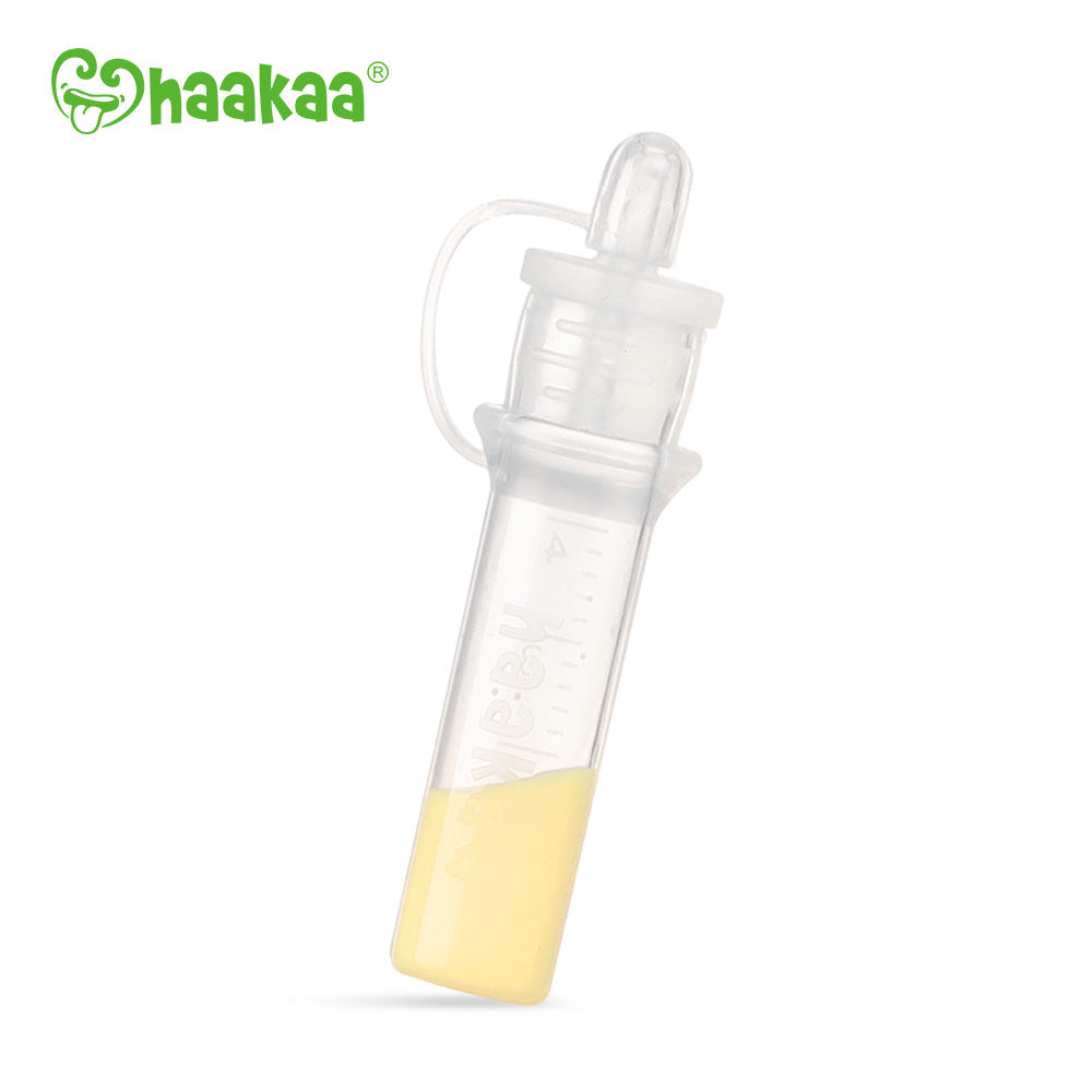 Haakaa Silicone Colostrum Collectors 4 ml, 1 PK (Pre-Sterilized) - HoneyBug 