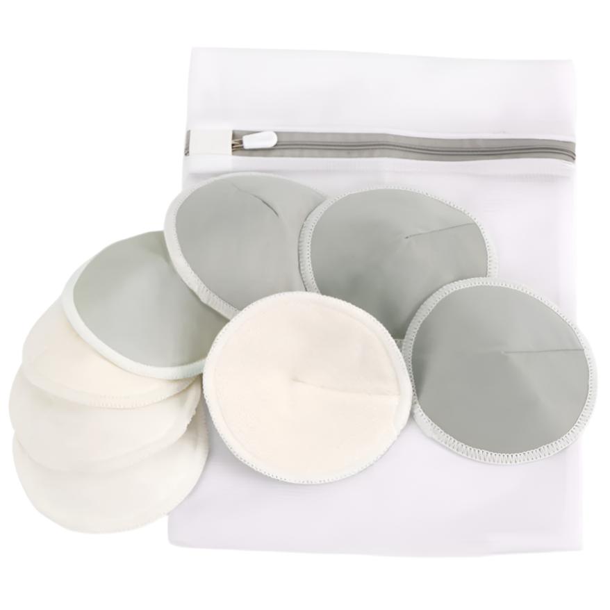 Haakaa All-Day Reusable Nursing Pad Set with Washing Bag, 8 Ct - HoneyBug 