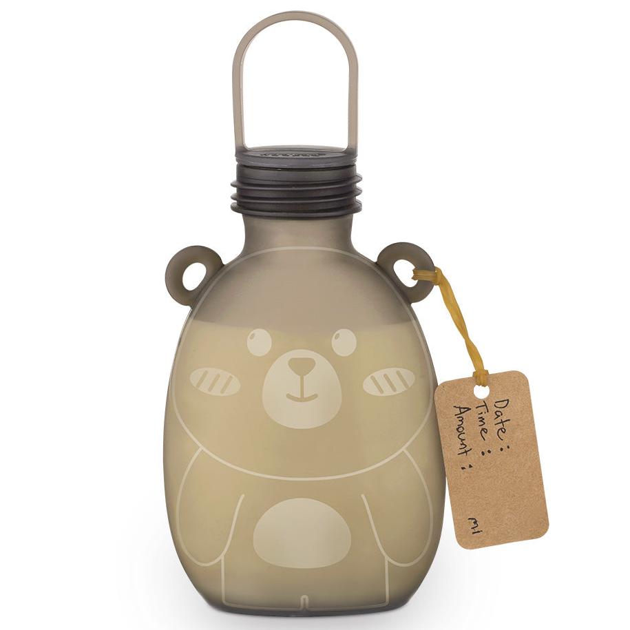 Haakaa Happii Bear Silicone Milk Storage Bag (9oz/260ml) - HoneyBug 