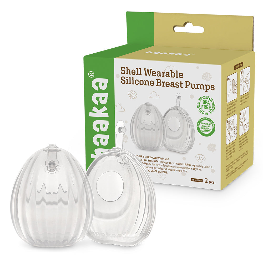 Haakaa Shell Wearable Silicone Breast Pump - HoneyBug 