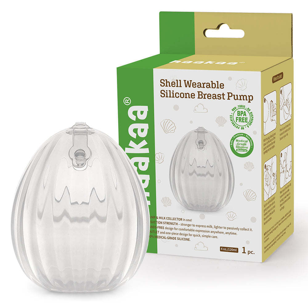 Haakaa Shell Wearable Silicone Breast Pump - HoneyBug 