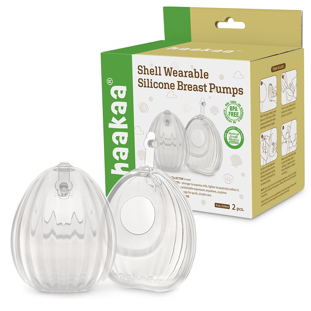 Haakaa Shell Wearable Silicone Breast Pump - HoneyBug 