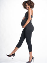 Mom's Night Out Crop Maternity Leggings - HoneyBug 