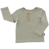HENLEY LONG SLEEVE- Mushroom - HoneyBug 