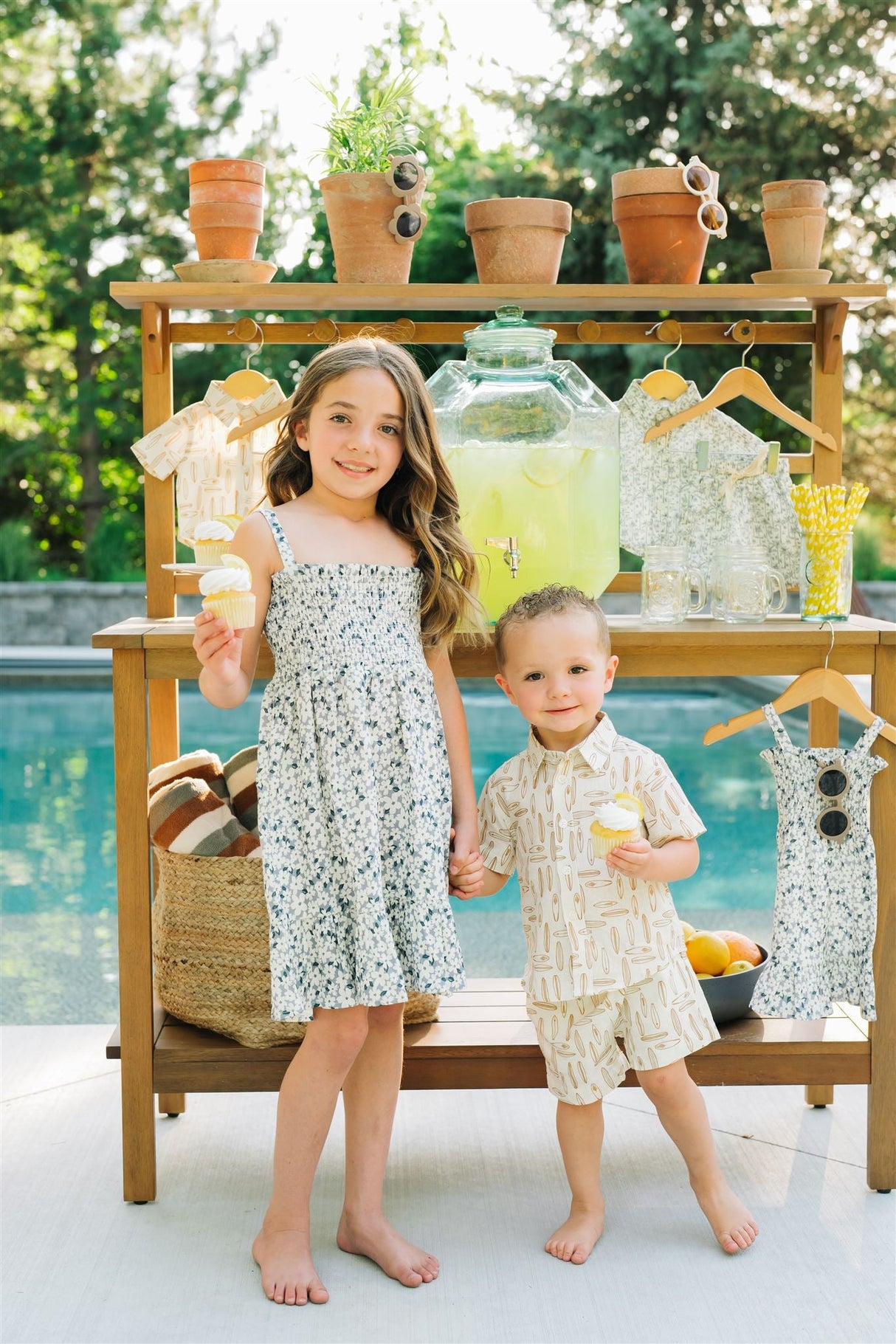 Surfboard Linen Cotton Shorts - HoneyBug 