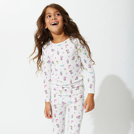 Mermaid Bamboo Kids Pajamas - HoneyBug 