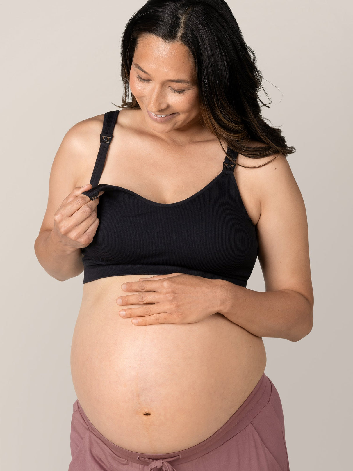 Mia Maternity & Nursing Lounge Bra | Black - HoneyBug 