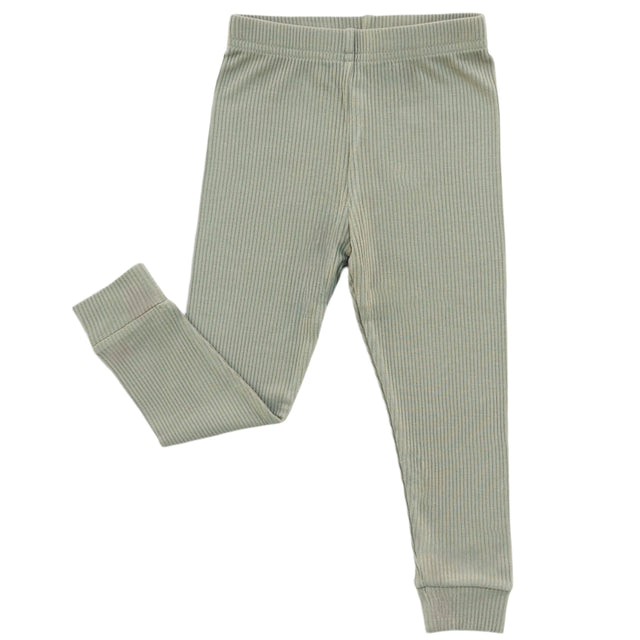 BAMBOO RIB LEGGINGS- Mushroom - HoneyBug 