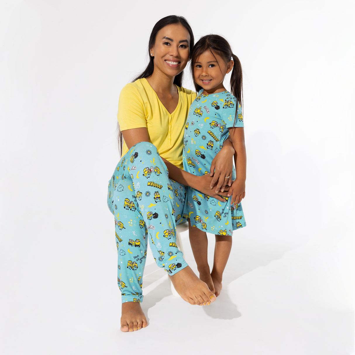 Minions Bello Banana Bamboo Women's Pajama Set - HoneyBug 