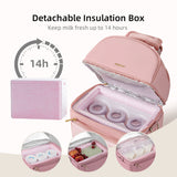 Breastmilk Cooler Bag with Detachable Insulation Box Set
