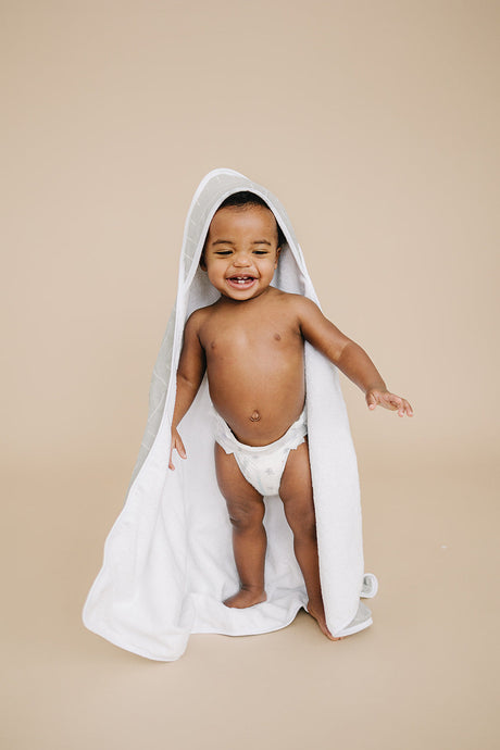 Desert Sage Muslin Hooded Towel - HoneyBug 