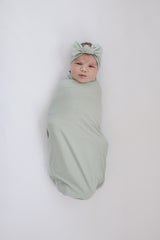 Sage Bamboo Hat OR Head Wrap Set - HoneyBug 