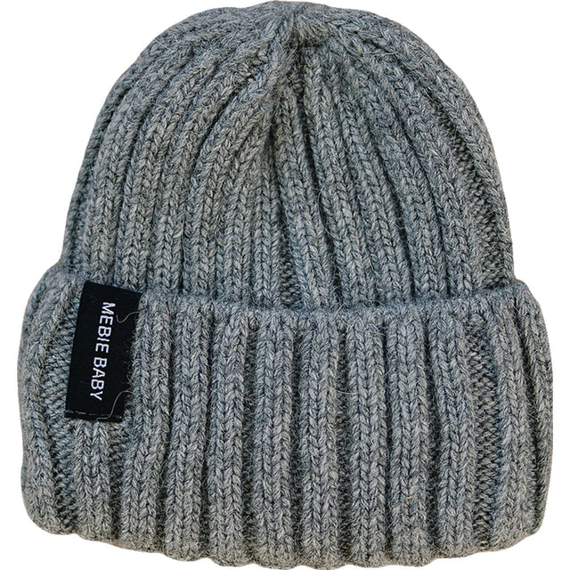 Grey Chunky Knit Beanie - HoneyBug 